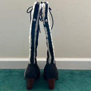 Ugg black leather boots